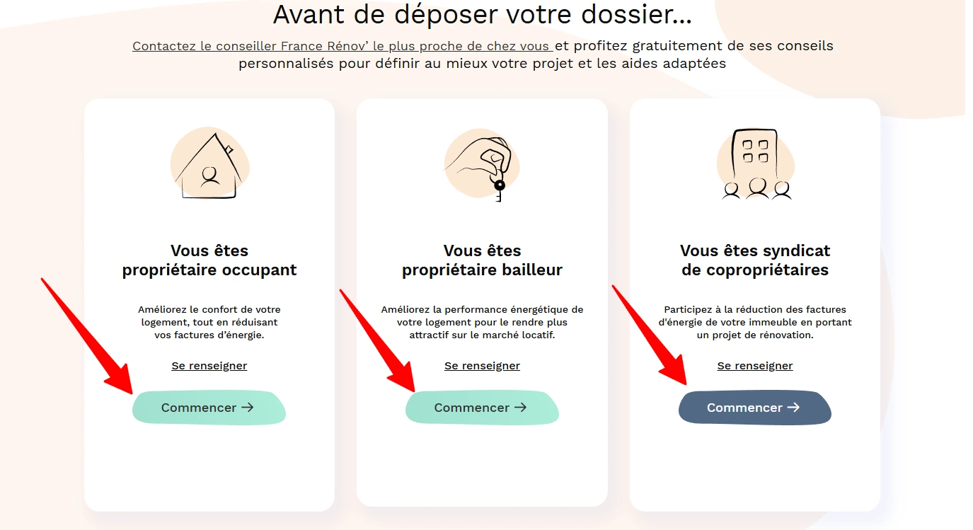 commencer creation de compte mpr